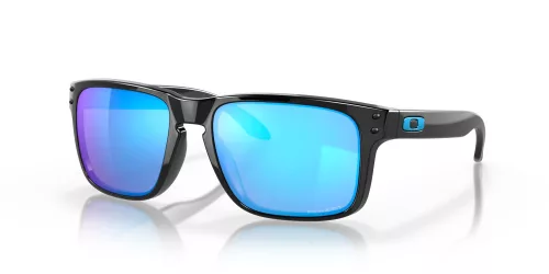 OAKLEY HOLBROOK FRAME-POLISHED BLACK LENS-PRIZM SAPPHIRE A
