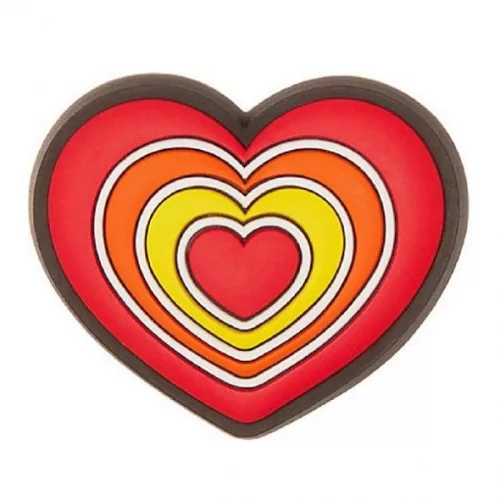 Crocs LED piros szív Jibbitz