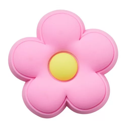 Crocs Rózsaszín virág Jibbitz MC