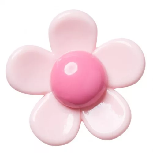 Crocs Rózsaszín gyanta virág Jibbitz