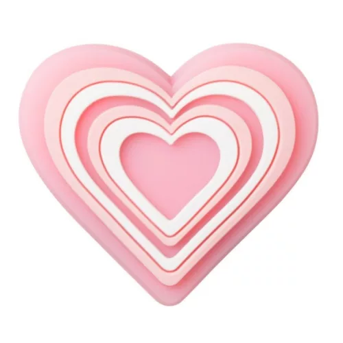 Crocs LED rózsaszín szív Jibbitz MC