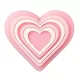 Crocs LED rózsaszín szív Jibbitz MC