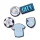 Crocs Manchester City - csomag (5 db) Jibbitz MC