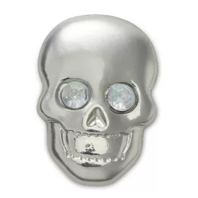 Crocs Csillogó ezüst koponya Jibbitz