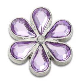 Crocs Köves lila virág Jibbitz