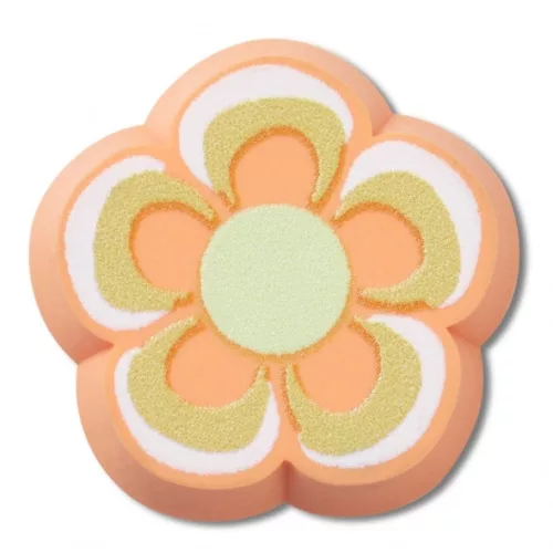 Crocs Narancssárga radír virág Jibbitz