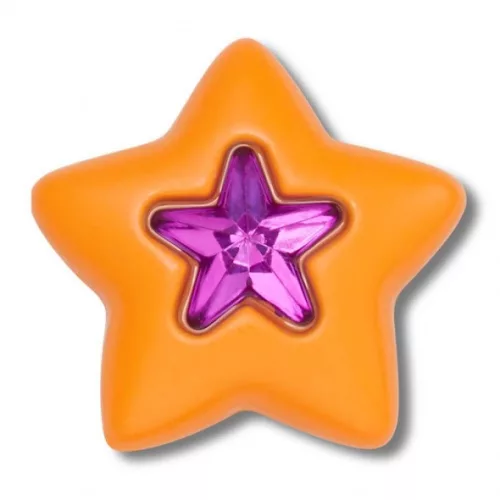 Crocs Narancssárga csillag kővel Jibbitz