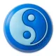 Crocs Kék Yin Yang Jibbitz MC