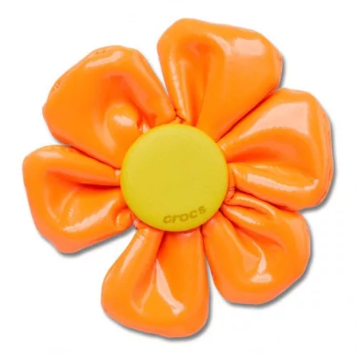 Crocs Túlméretezett narancssárga virág Jibbitz MC