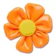 Crocs Túlméretezett narancssárga virág Jibbitz MC