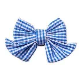 Crocs Kék kockás masni Jibbitz