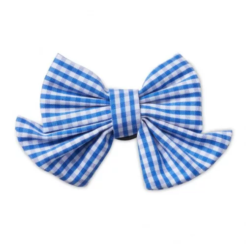 Crocs Kék kockás masni Jibbitz MC