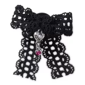 Crocs Fekete csipke masni Jibbitz