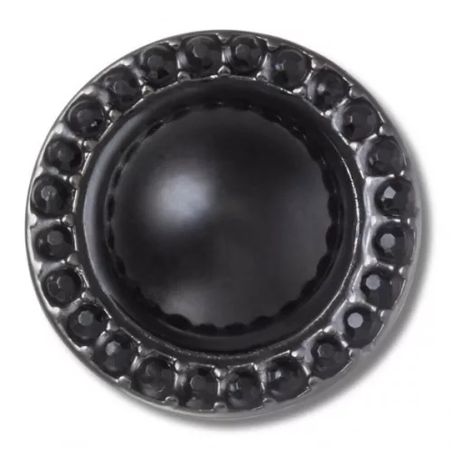 Crocs Fekete gomb kövekkel Jibbitz MC