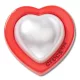 Crocs Gyöngy szív piros kerettel Jibbitz MC