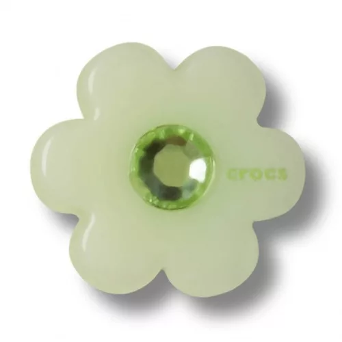 Crocs Halványzöld virág Jibbitz