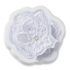 Crocs Elegáns fehér virág 1 Jibbitz