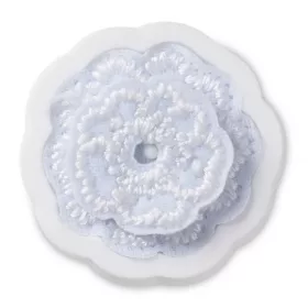 Crocs Elegáns fehér virág 3 Jibbitz