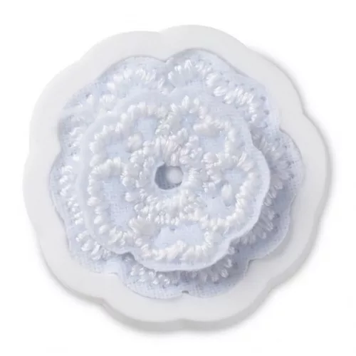 Crocs Elegáns fehér virág 3 Jibbitz MC