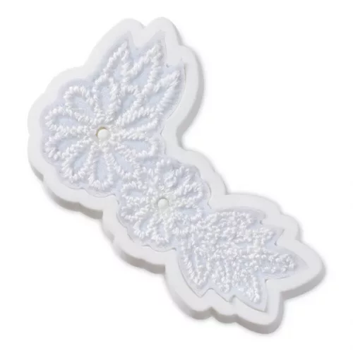 Crocs Elegáns fehér virágok Jibbitz