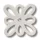 Crocs Kivágott fehér virág Jibbitz MC