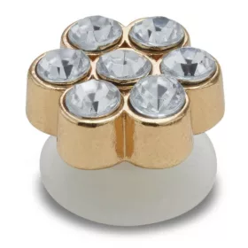 Crocs Apró ezüst köves virág Jibbitz