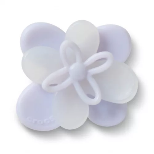 Crocs Halványkék nyíló virág Jibbitz