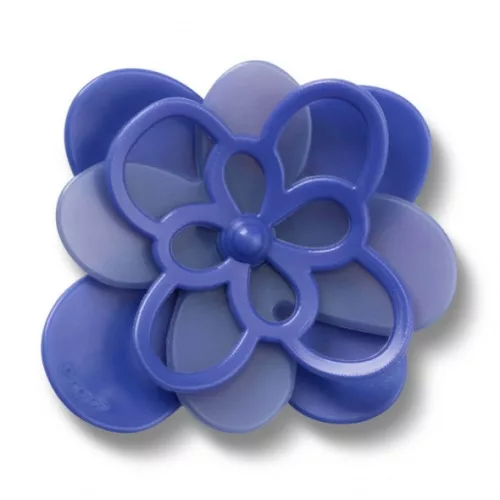 Crocs Sötétkék nyíló virág Jibbitz MC