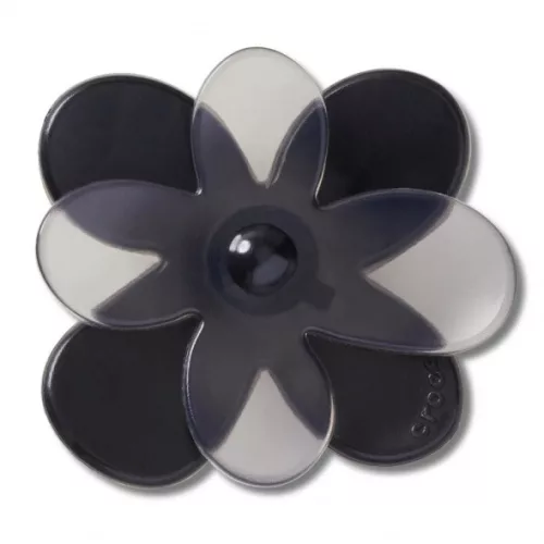 Crocs Fekete nyíló virág 2 Jibbitz MC