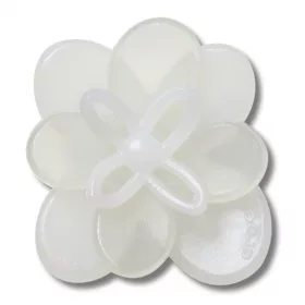 Crocs Fehér nyíló virág 2 Jibbitz