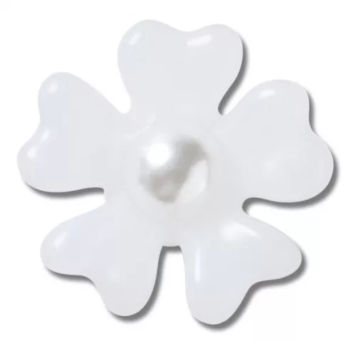Crocs Fehér virág gyönggyel Jibbitz