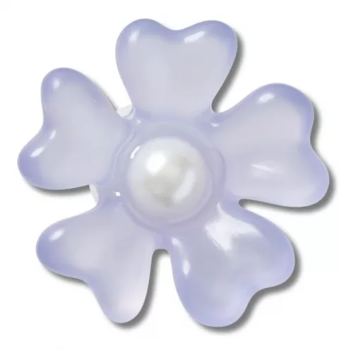 Crocs Lila virág gyönggyel Jibbitz MC