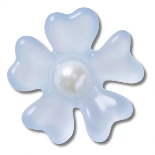 Crocs Kék virág gyönggyel Jibbitz MC