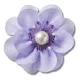 Crocs Lila selyemvirág Jibbitz