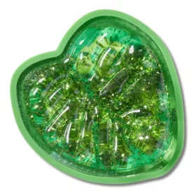 Crocs Csillámos monstera levél Jibbitz