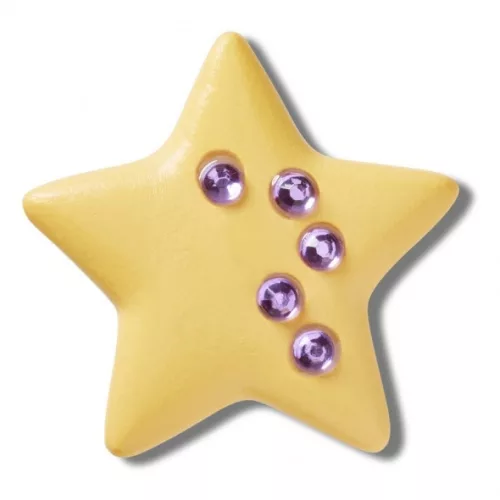 Crocs Sárga csillag kövekkel Jibbitz MC