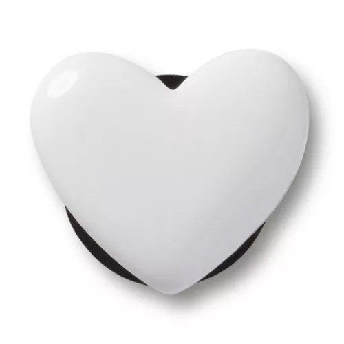 Crocs Apró fehér szív Jibbitz MC