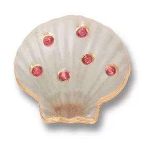 Crocs Rózsaszín köves kagyló Jibbitz