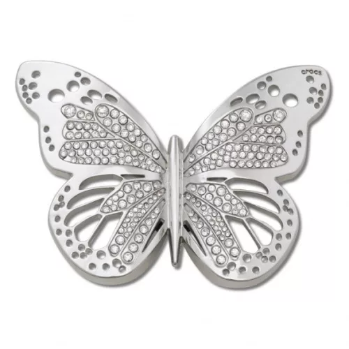 Crocs Ezüst pillangó Jibbitz