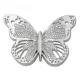 Crocs Ezüst pillangó Jibbitz
