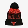 NEW ERA NBA CHICAGO BULLS SPORT KNIT CUFF BEANIE BLACK/RED