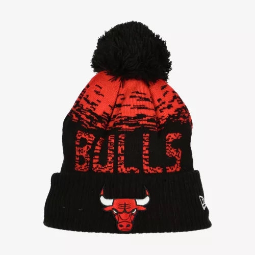 NEW ERA NBA CHICAGO BULLS SPORT KNIT CUFF BEANIE BLACK/RED