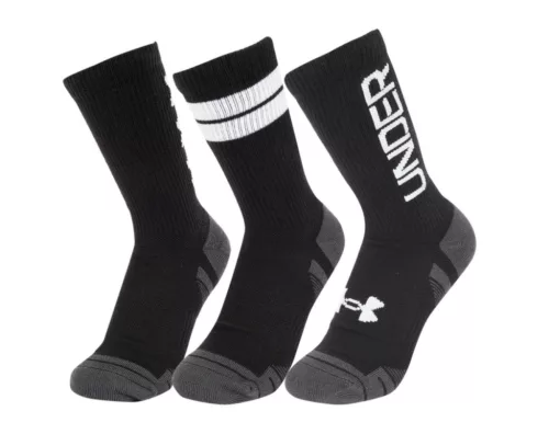 Under Armour UA Perf Tech Nov 3pk Crew Black XL