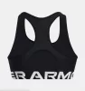 Under Armour HG Authentics Mid Branded Sport Bra Black / White