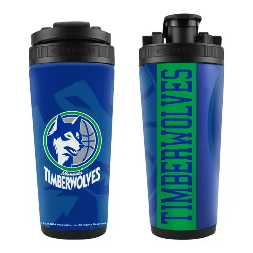 WinCraft NBA Minnesota Timberwolves 770ml 4D Stainless Steel Ice Shaker Team Color ONE