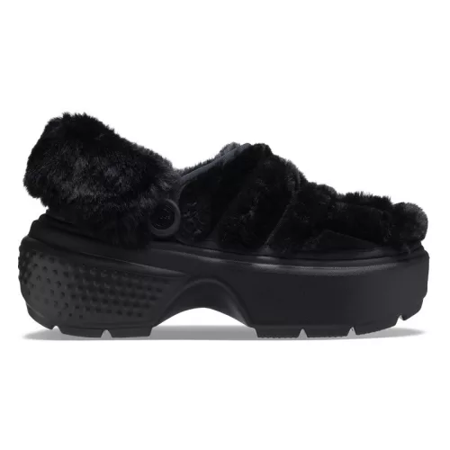 Crocs Stomp Lined Quilted Clog Black