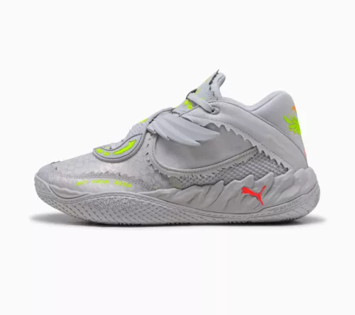 Puma X Lamelo Ball MB.05 Metallic Vibrant Silver/Yellow Alert/Glowing Red 41