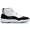 AIR JORDAN 11 RETRO WHITE/BLACK-CONCORD