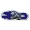 AIR JORDAN 11 RETRO WHITE/BLACK-CONCORD
