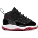 AIR JORDAN 11 RETRO 3/4  BLACK/TRUE RED-WHITE
